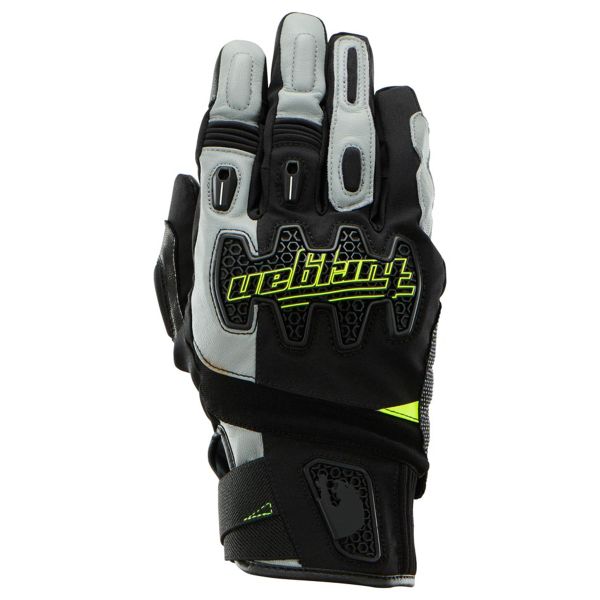 Gants Moto Furygan Atacama Black Grey Yellow Stab