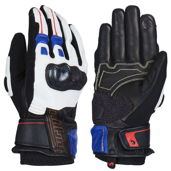 Gants Moto Furygan Cordoba Blue Pearl Red