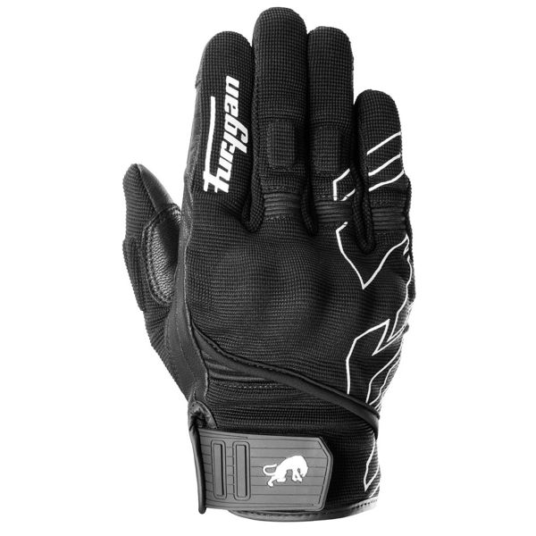 Gants Moto Furygan Jet Neon D3O Black White Gants Moto Furygan Jet Neon D3O Black White
