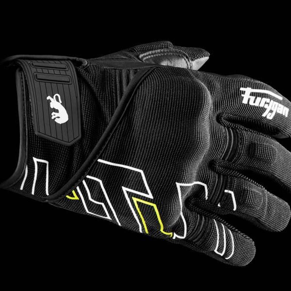 Furygan Jet Neon D3O Black Yellow