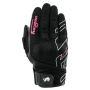 Gants Moto Furygan Jet Neon D3O Lady Black White Pink