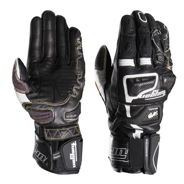 Gants Moto Furygan Styg20 Kevlar Black White Gants Moto Furygan Styg20 Kevlar Black White