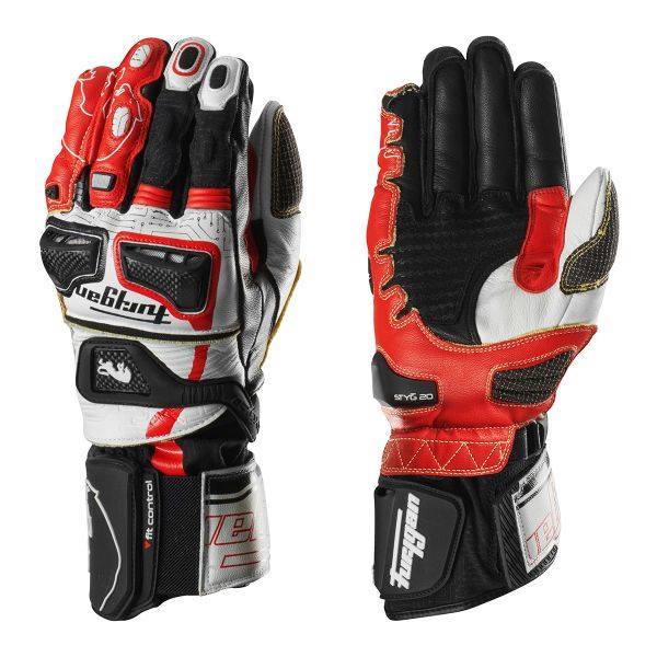 Gants Moto Furygan Styg20 Kevlar Black White Red Gants Moto Furygan Styg20 Kevlar Black White Red