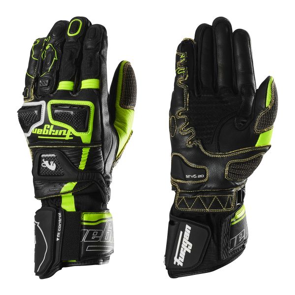Gants Moto Furygan Styg20 Kevlar Black Yellow Fluo White Gants Moto Furygan Styg20 Kevlar Black Yellow Fluo White