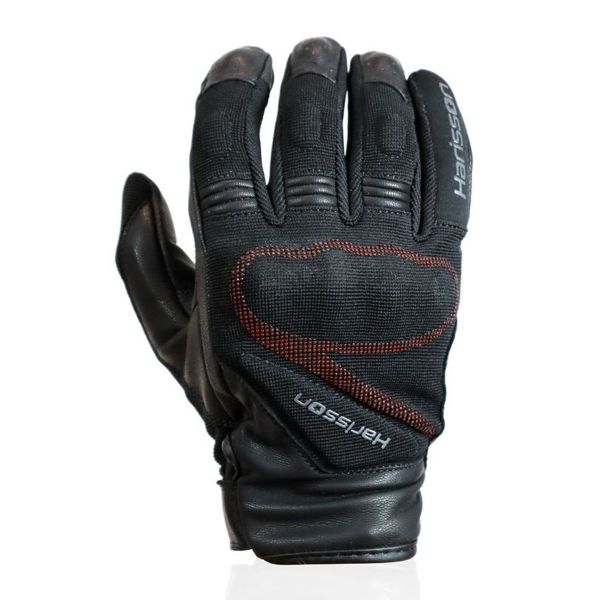 Gants Moto HARISSON Smoke Black Red