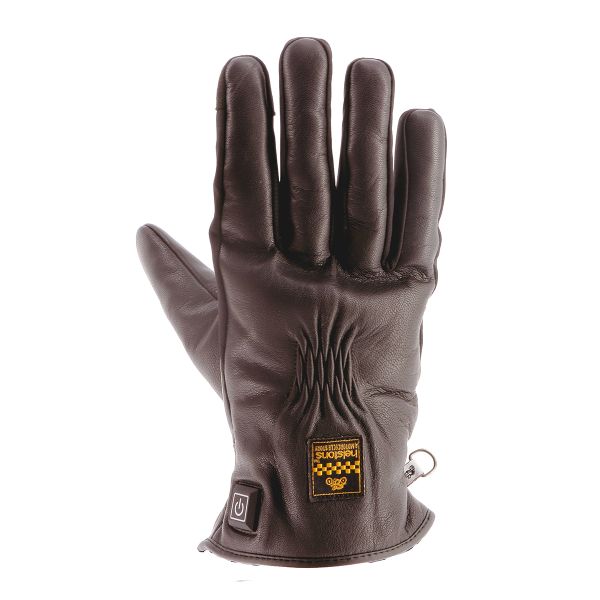Gants Moto Helstons Benson Chauffant Brown