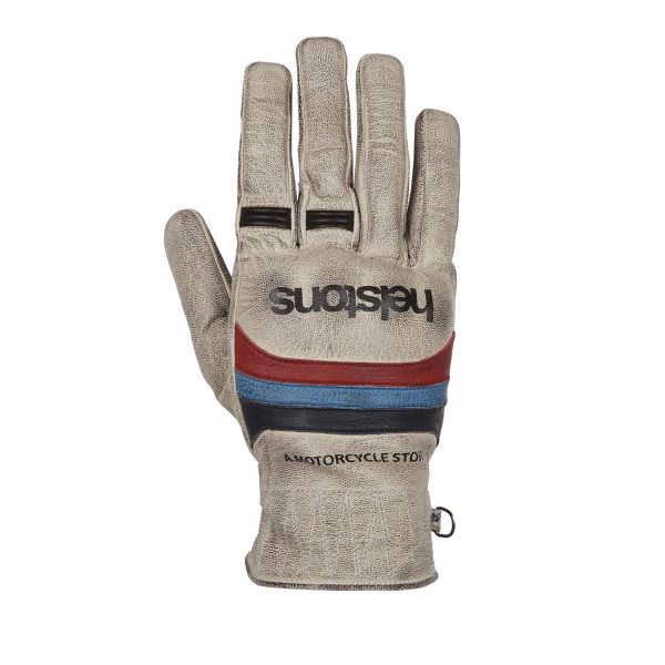 Gants Moto Helstons Bora Winter Beige Blue Red
