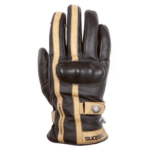 Gants Moto Helstons Burton Black Beige