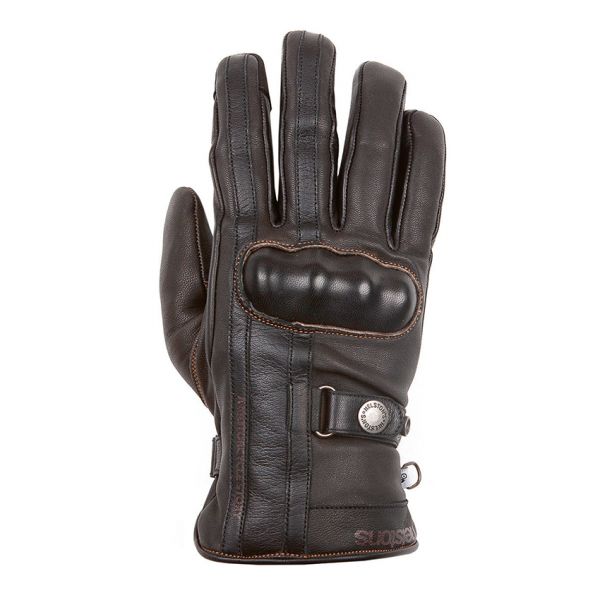 Gants Moto Helstons Burton Chocolate Black