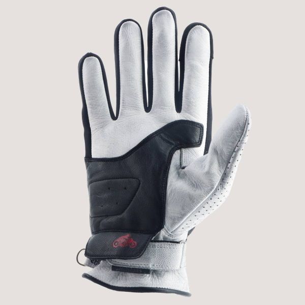 Helstons Cars Summer Leather Noir Blanc Rouge