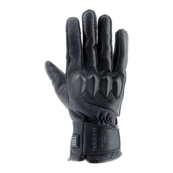 Gants Moto Helstons Curtis Chauffant Black Grey Gants Moto Helstons Curtis Chauffant Black Grey