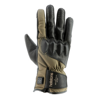 Gants Moto Helstons Curtis Chauffant Black Kaki