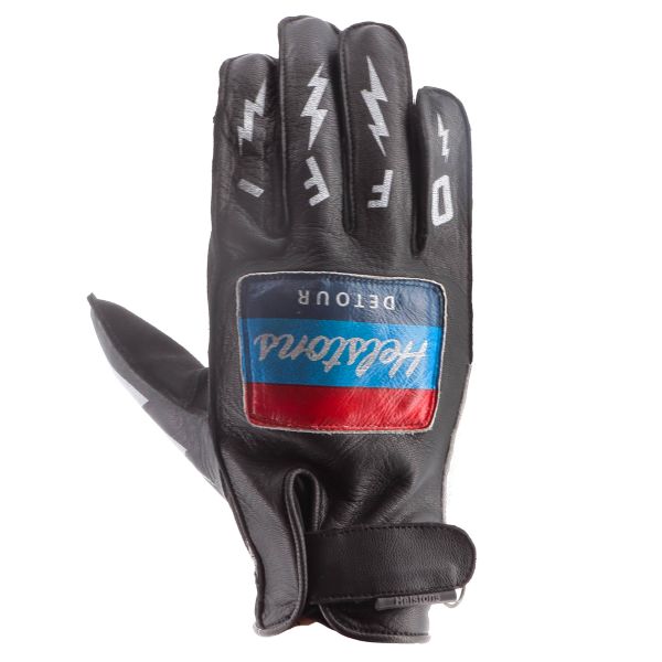 Gants Moto Helstons Detour Summer Black White Gants Moto Helstons Detour Summer Black White