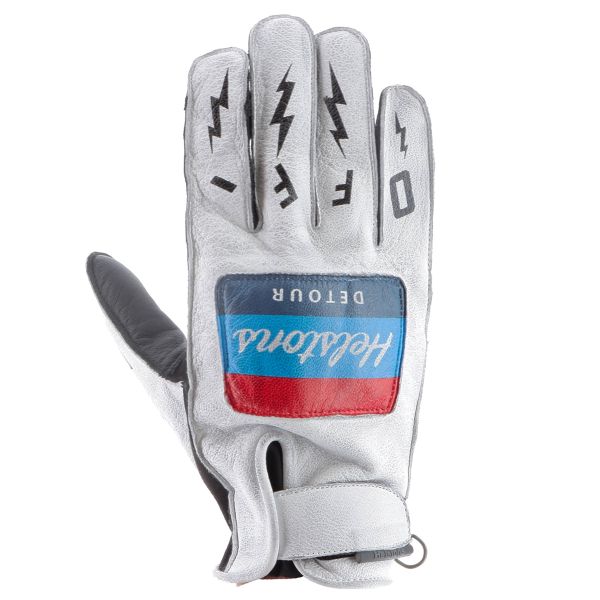 Gants Moto Helstons Detour Summer White Black
