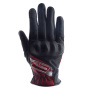 Gants Moto Helstons DS Lady Summer Leather Noir Rouge Blanc
