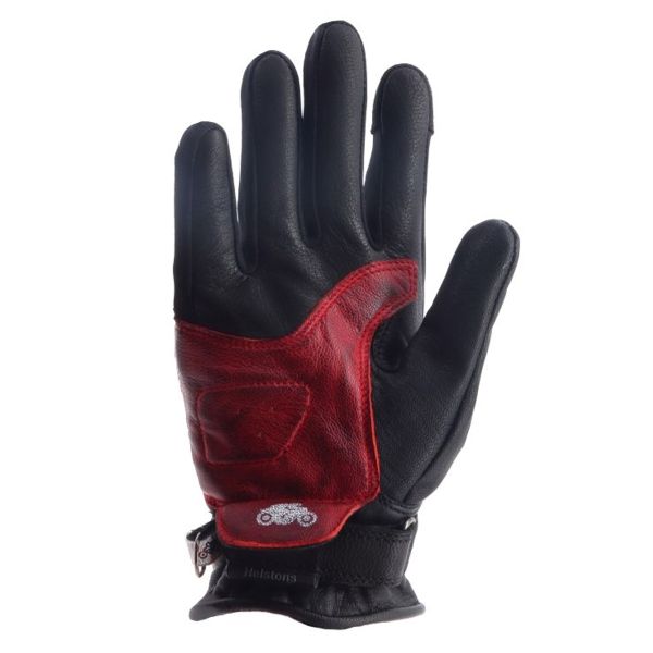 Helstons DS Lady Summer Leather Noir Rouge Blanc