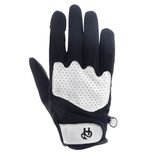Gants Moto Helstons Duna Lady Summer 4Ways Leather Noir Blanc