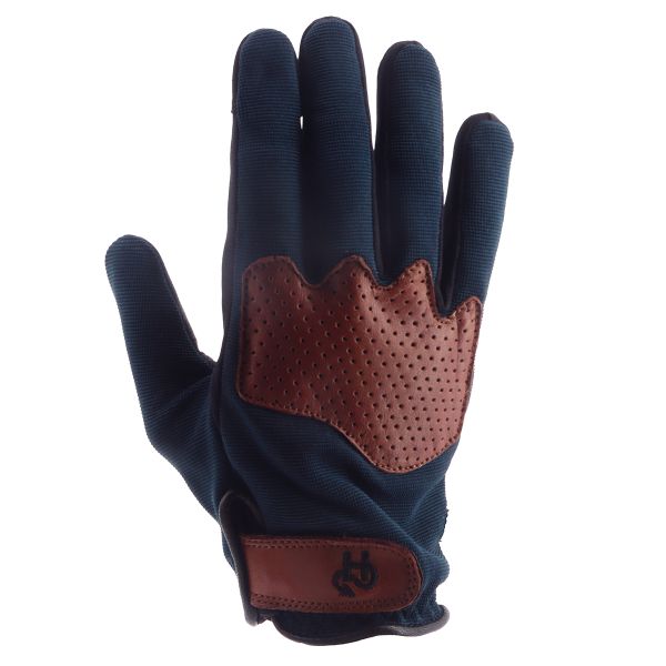 Gants Moto Helstons Dune Summer 4Ways Leather Bleu Tan