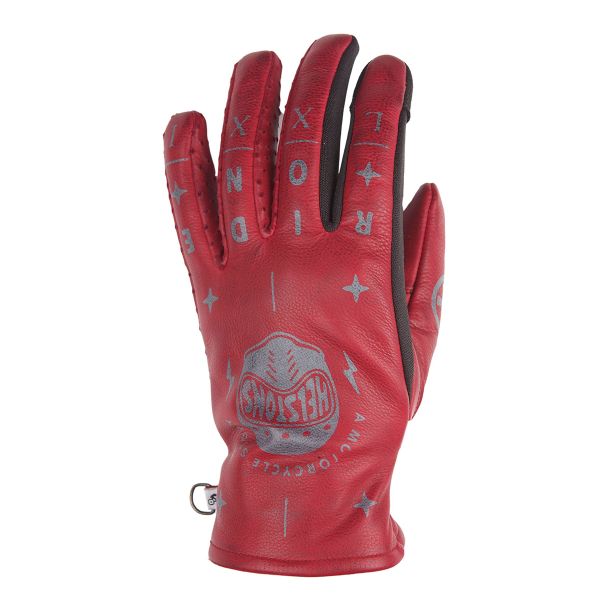 Gants Moto Helstons Grafic Summer Lady Burgundy