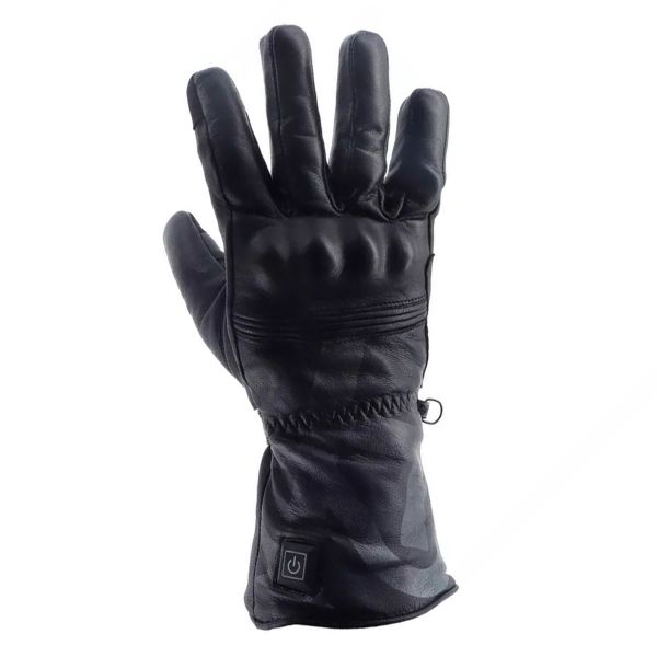 Gants Moto Helstons Harry Chauffant Leather Black