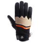 Gants Moto Helstons Jazz Winter 4Ways Leather Black Orange Beige