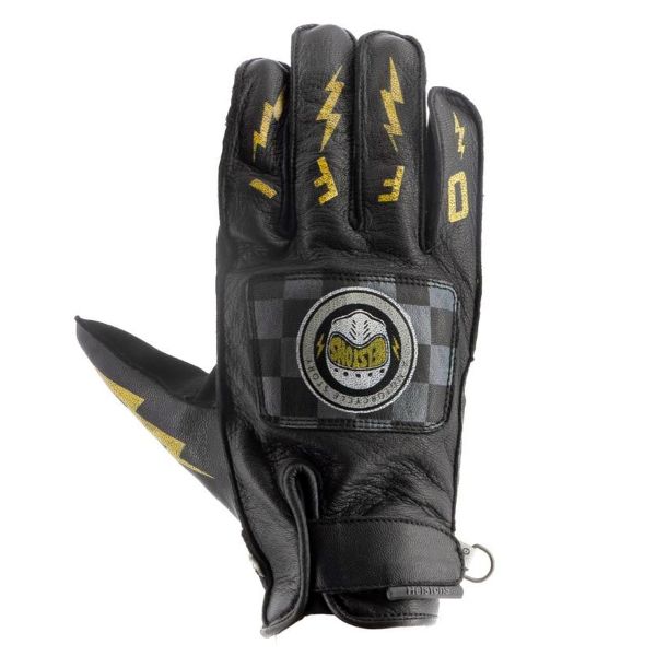 Gants Moto Helstons Logo Summer Black Black Gants Moto Helstons Logo Summer Black Black