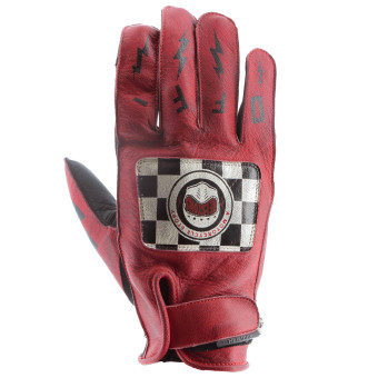 Gants Moto Helstons Logo Summer Red Black Gants Moto Helstons Logo Summer Red Black