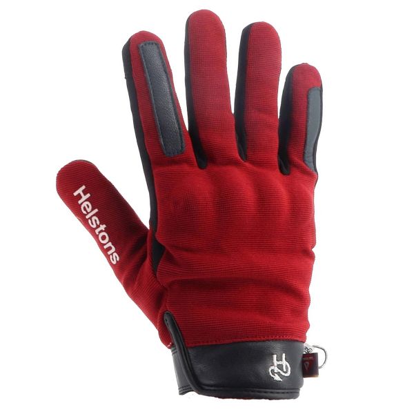 Gants Moto Helstons Melody Girl Winter 4Ways Leather Bordeaux Blue White