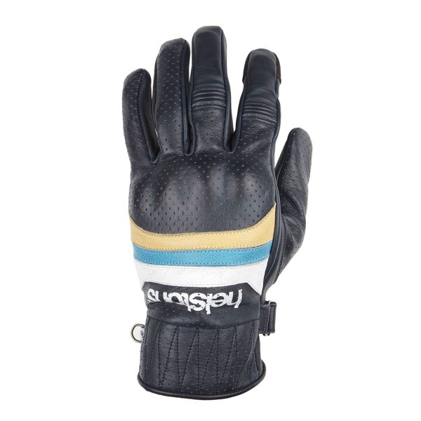 Gants Moto Helstons Mora Air Summer Blue Beige Gants Moto Helstons Mora Air Summer Blue Beige