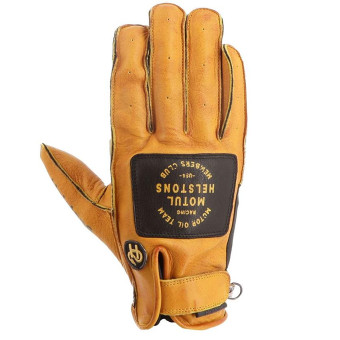 Gants Moto Helstons Motul CO Brand Summer Leather Gold