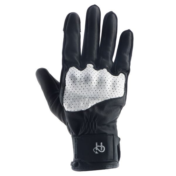 Gants Moto Helstons Neo Air Summer Leather Noir Blanc