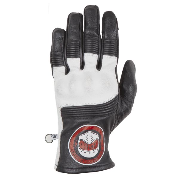 Gants Moto Helstons Piste Summer Black White Gants Moto Helstons Piste Summer Black White