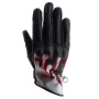 Gants Moto Helstons Rody Air Lady Summer Leather Noir Gris Rouge