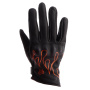 Gants Moto Helstons Rody Air Lady Summer Leather Noir Orange