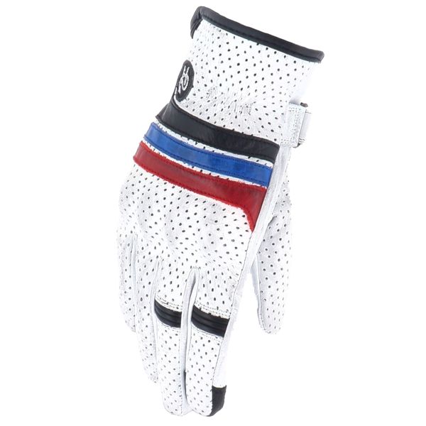 Gants Moto Helstons Rush Air Summer White Black Blue Red