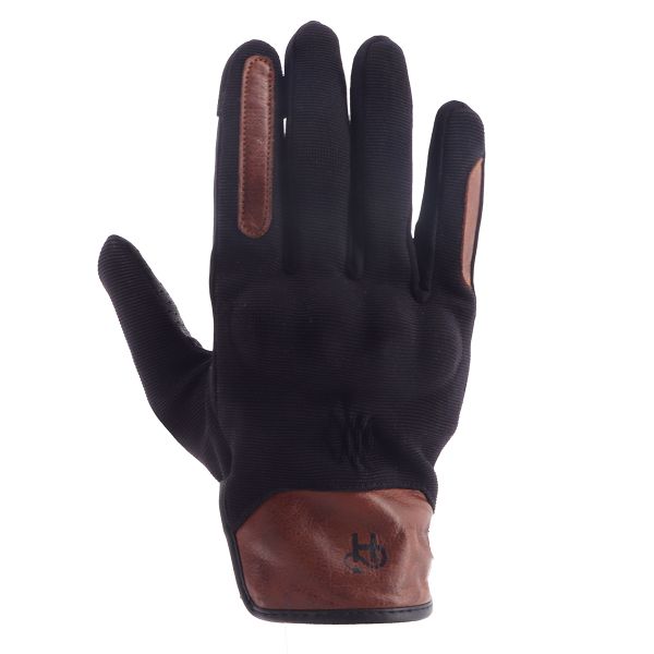 Gants Moto Helstons Saxo Summer 4Ways Leather Noir Tan