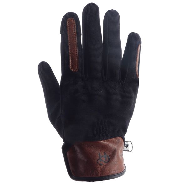 Gants Moto Helstons Sexy Lady Summer 4Ways Leather Noir Tan