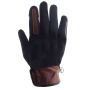 Gants Moto Helstons Sexy Lady Summer 4Ways Leather Noir Tan