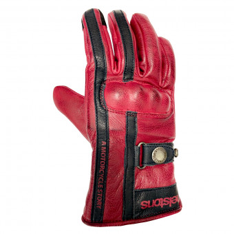 Gants Moto Helstons Tinta Winter Lady Burgundy Blue Gants Moto Helstons Tinta Winter Lady Burgundy Blue