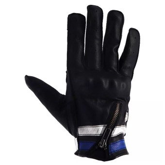 Gants Moto Helstons Ziper Summer Black White Blue