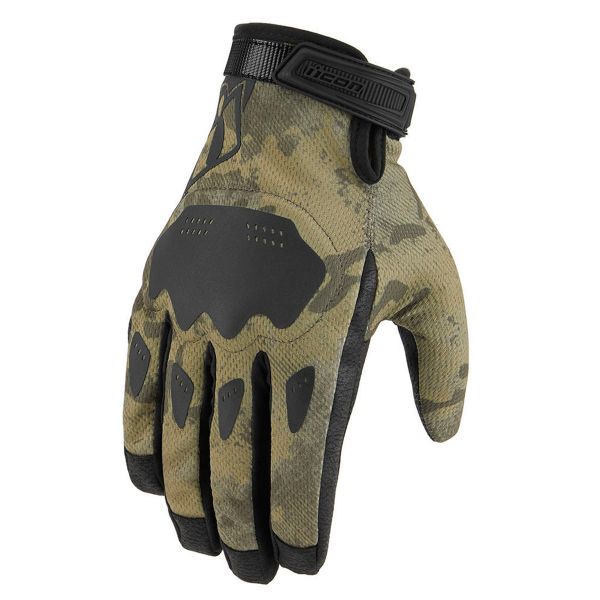 Gants Moto ICON Hooligan CE Glove Tan Camo
