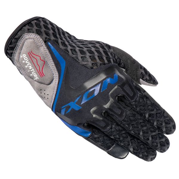 Gants Moto Ixon Dirt Air Black Anthracite Blue Gants Moto Ixon Dirt Air Black Anthracite Blue