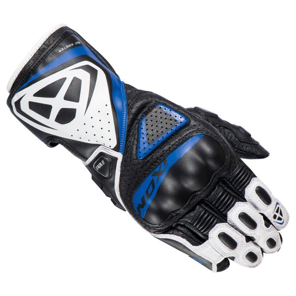 Gants Moto Ixon GP5 Air Black White Blue