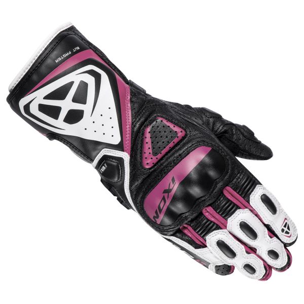 Gants Moto Ixon GP5 Air L Black White Fuchsia