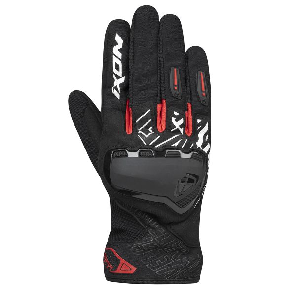 Gants Moto Ixon Gravel Black Red