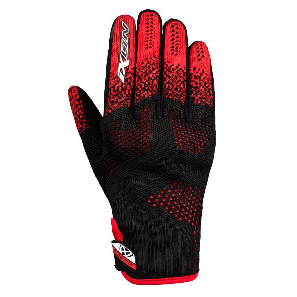Gants Moto Ixon Ixflow Knit Black Red