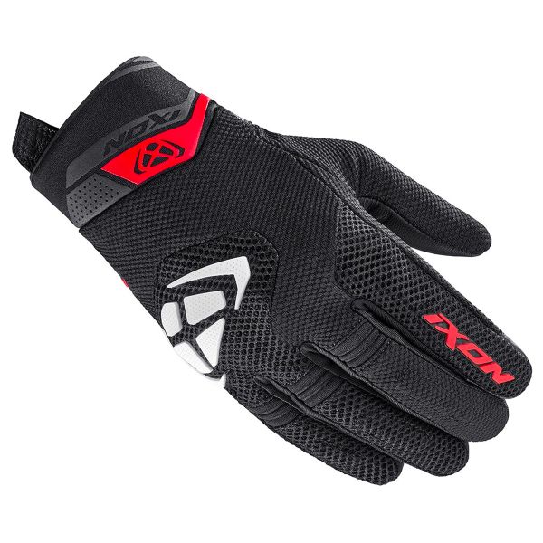 Gants Moto Ixon Mig 2 Airflow Black White Red Gants Moto Ixon Mig 2 Airflow Black White Red