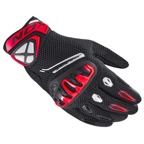 Gants Moto Ixon Mirage Airflow Black Bright Red