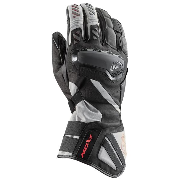 Gants Moto Ixon Ms Drakkar Black Grey Red Gants Moto Ixon Ms Drakkar Black Grey Red