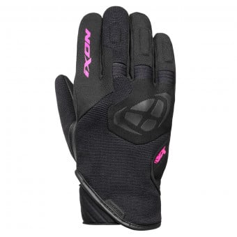 Gants Moto Ixon Ms Mig WP Lady Black Fushia